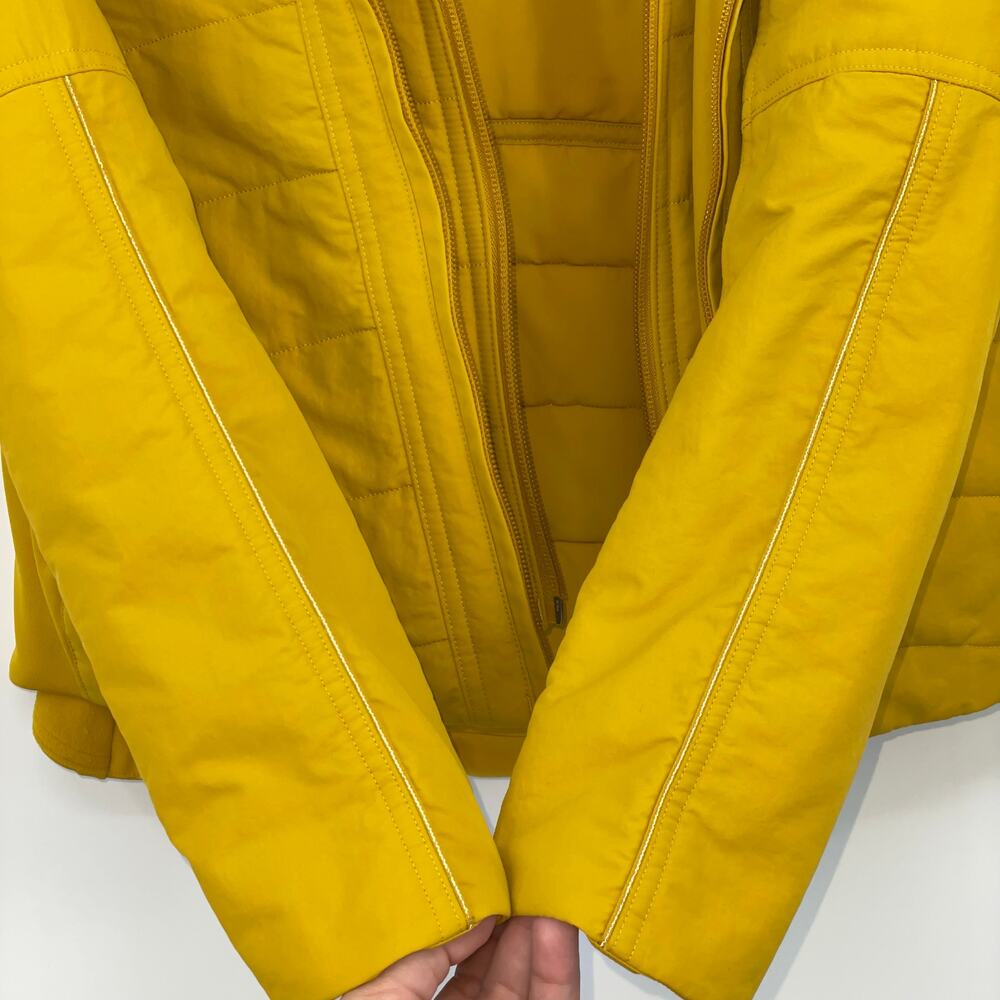 Lululemon Another Mile Jacket Honeycomb Gold Mustard Yellow Running Coat Hood 6 - Picture 4 of 14